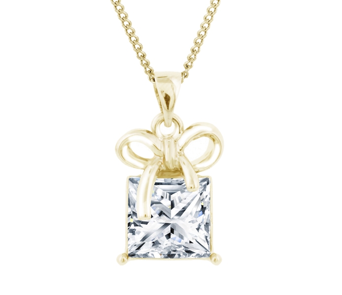 Gold Plated Gift Box Pendant